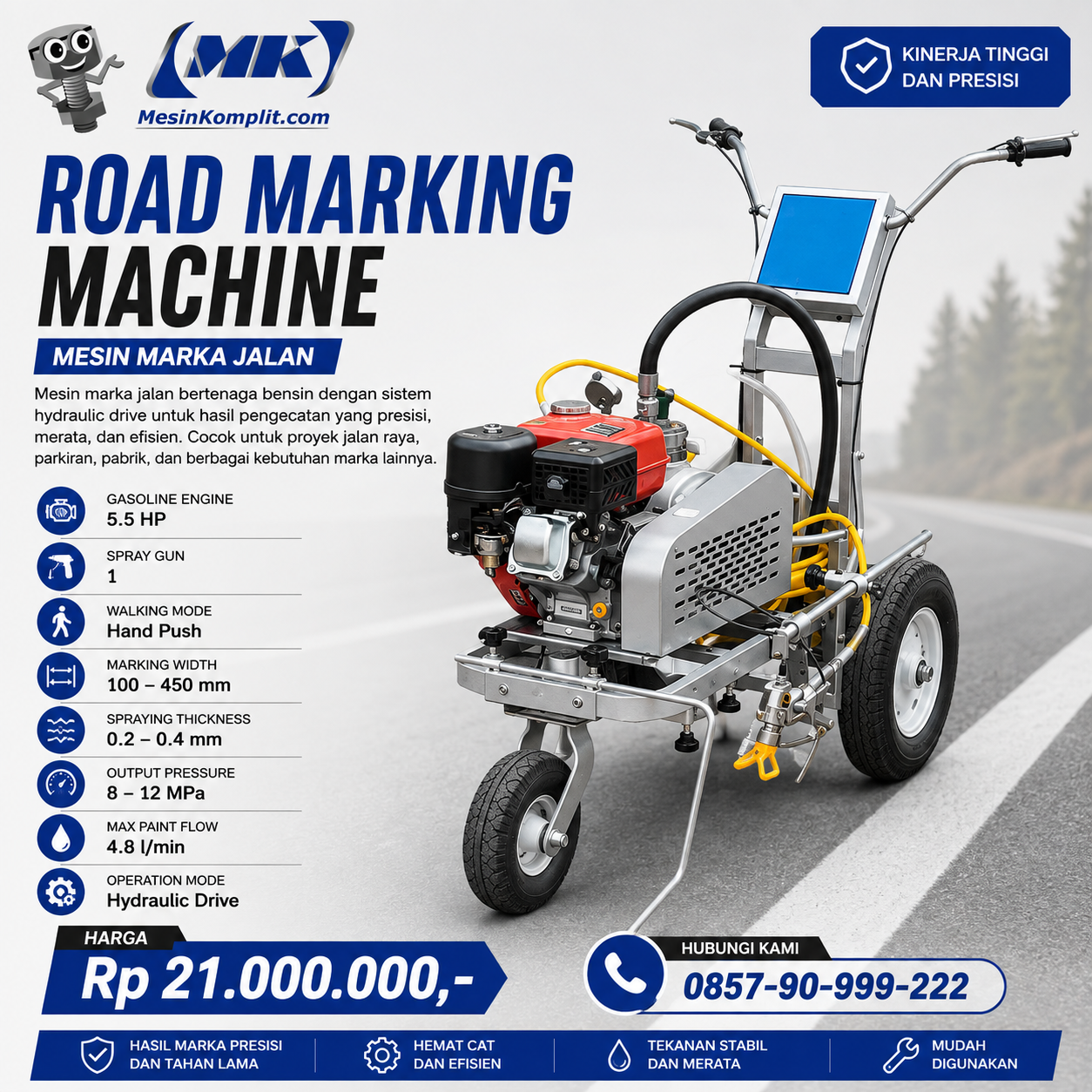 Mesin Pembuat Garis Marka...
